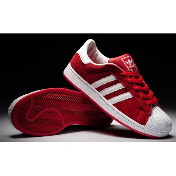 adidas superstar femme rouge